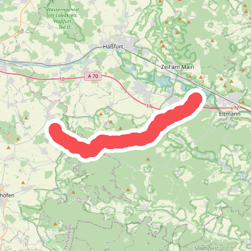 Wanderweg Grünes Dreieck von Limbach nach Falkenstein
