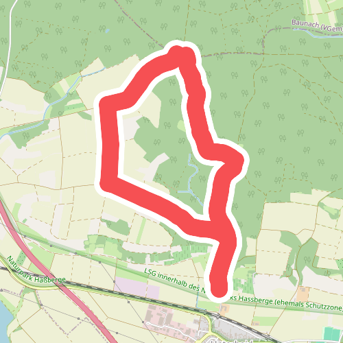 Rundwanderweg Oberhaid ocker