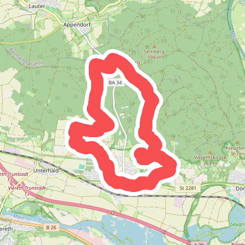 Rundwanderweg Oberhaid violett