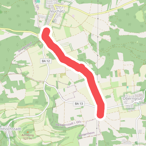 Wanderweg Teuchatz - Kalteneggoldsfeld