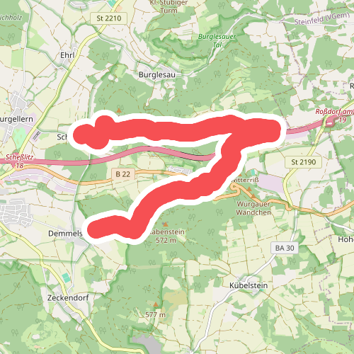 Demmelsdorf - Würgau - Heldenhein - Schlappenreuth