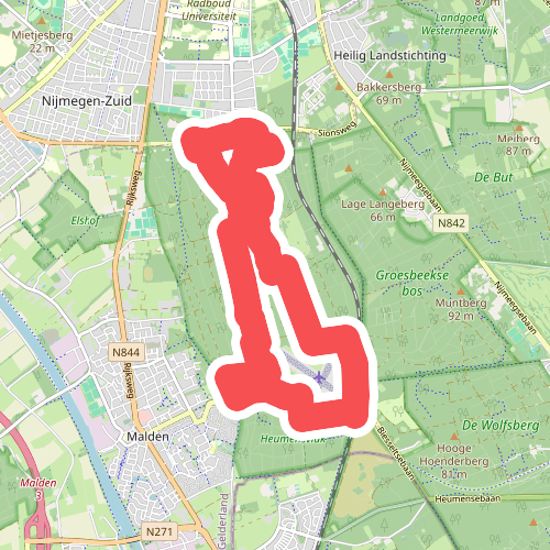 Hardlooproute Heumensoord 10 km