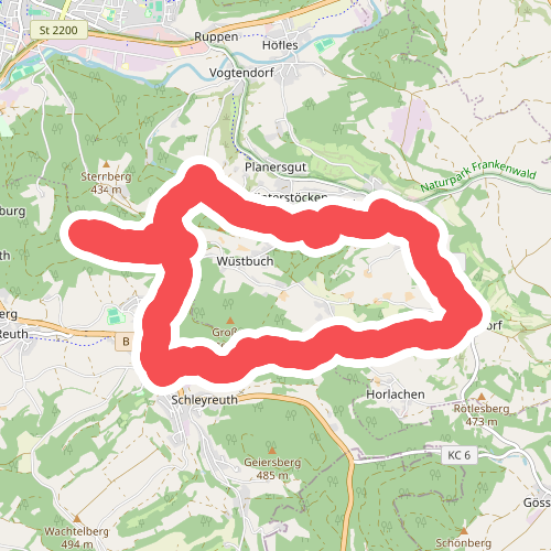 Frankenwaldsteigla Stübengrabenweg