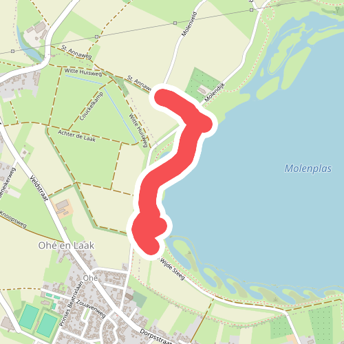 Wandelpad langs de Molenplas