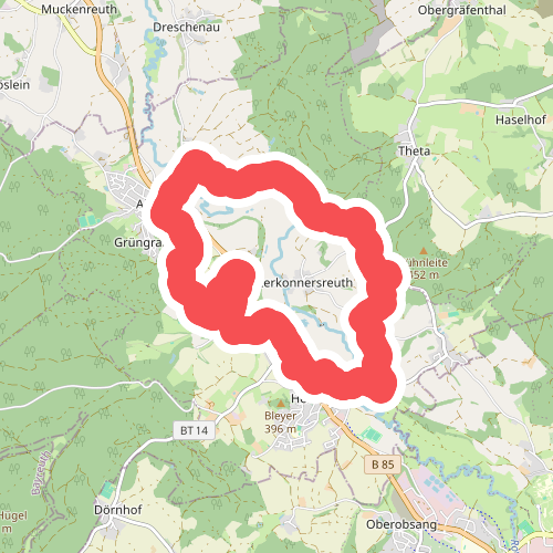 Heinersreuth Rundwanderweg "Blauer Hut"