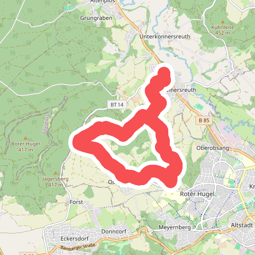 Heinersreuth Rundwanderweg "Grüner Hut"