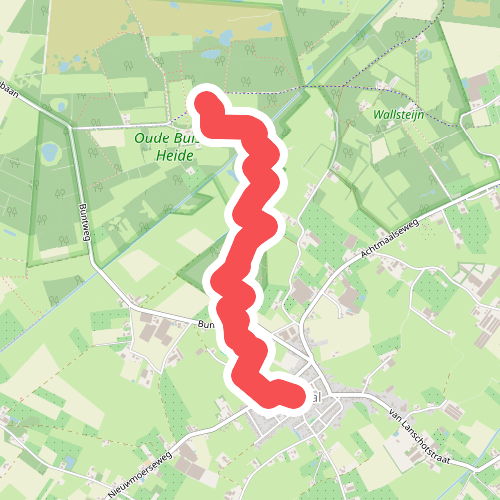 Wandelroute Kerkepad Oude Buisse Heide