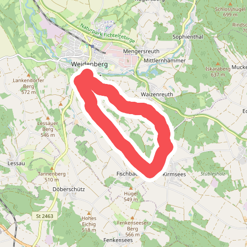 Weidenberg Rundwanderweg Nr. 1