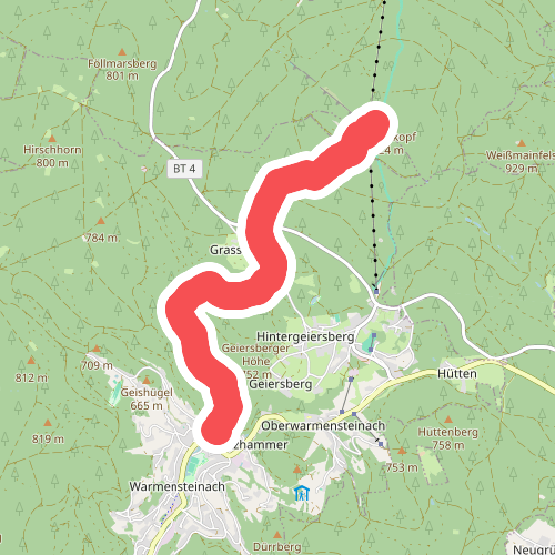 Verbindungsweg Warmensteinach-Ochsenkopf