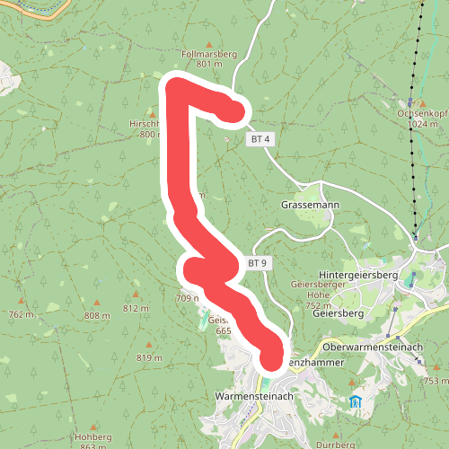 Winterwanderweg Warmensteinach-Täfelein