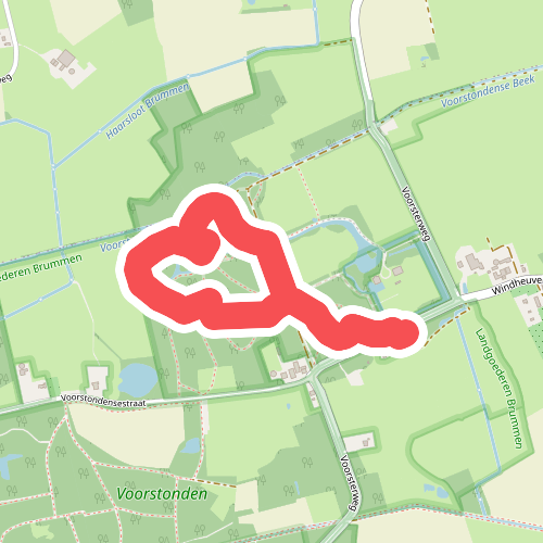 Wandelroute door het parkbos van Landgoed Voorstonden