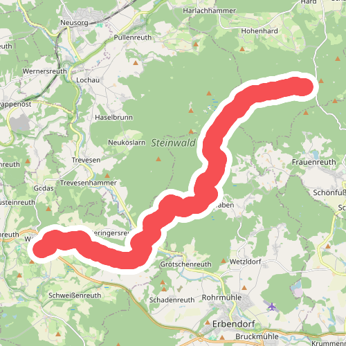 Goldsteig Zuweg Nr.2A Waldeck → Burgruine Weißenstein