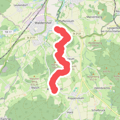 Goldsteig Zuweg Nr.1B Waldershof → Walbenreuth