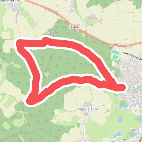 Marktredwitz - Rundwanderweg Nr. 1 - Stadtwald und Wenderner Stein