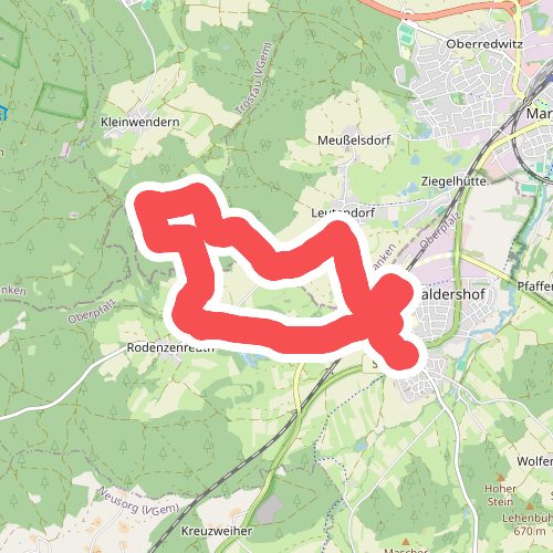 Rundwanderweg Waldershof Nr. 1 "Am Fuß der Kösseine"