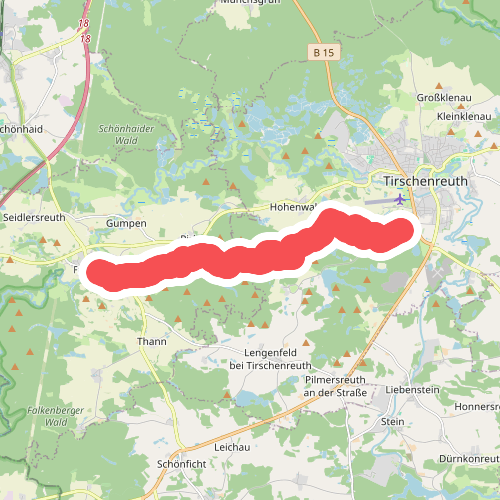 Goldsteig Zuweg Nr.3B Tirschenreuth → Falkenberg