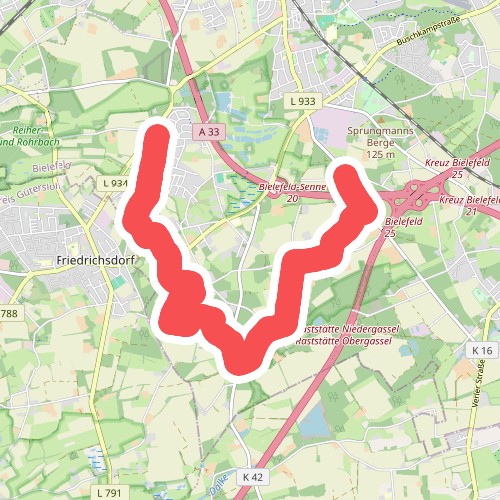 Bielefelder Lämmerweg: Rundtour 4 (Bahnhof Windelsbleiche - Osthusschule)