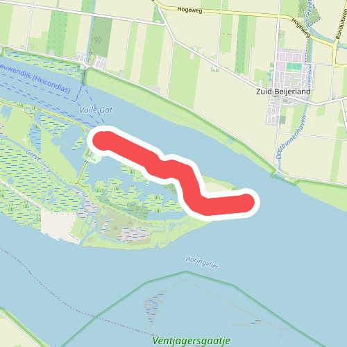 Route Oude Polder op Tiengemeten