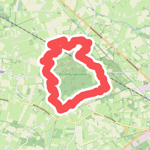 Schaddenpad - rondje Korenburgerveen