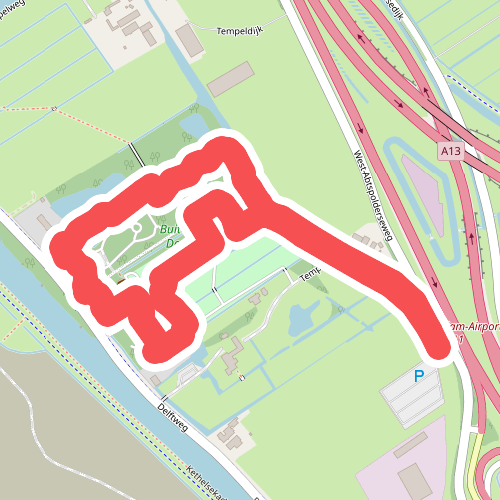 Wandelroute over Buitenplaats de Tempel, Rotterdam