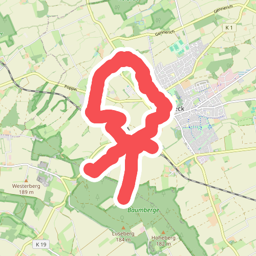 Baumberger Ludgerusweg - Zugangsweg Havixbeck