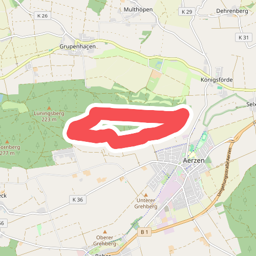 AE7 Rundwanderweg auf dem Lüningsberg zwischen Waldquelle und Ahorn