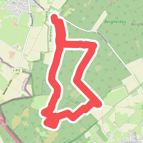 Hardlooproute Bergherbos in Beek, vlak bij Doetinchem