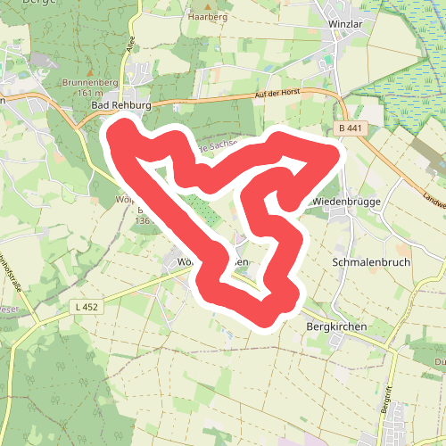 Wanderroute Wölpinghausen