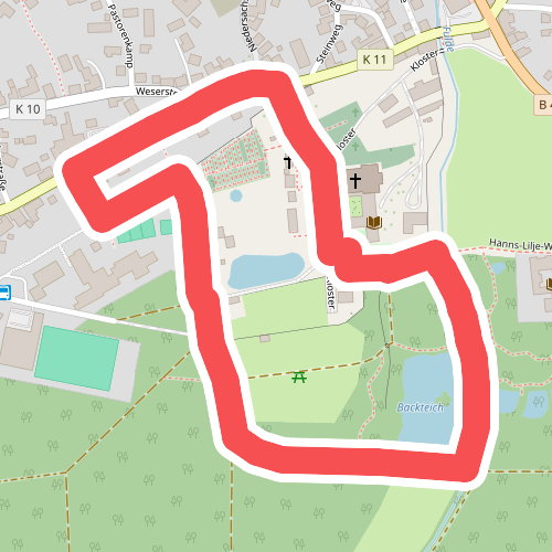 Weg 1 - blau - Wanderung im Loccumer Klosterwald