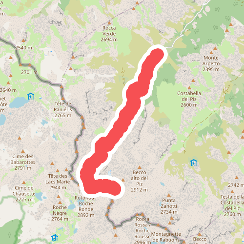 Testa dell'Ubac da Prati del Vallone