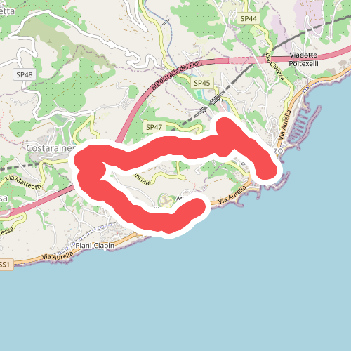 Antica mulattiera da San Lorenzo al Mare a Costarainera - Piani Paorelli