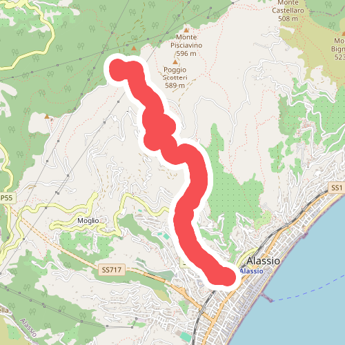 Alassio - Vegliasco - Sella di Caso