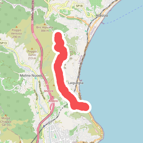 Laigueglia - Colla Micheri - San Bernardo