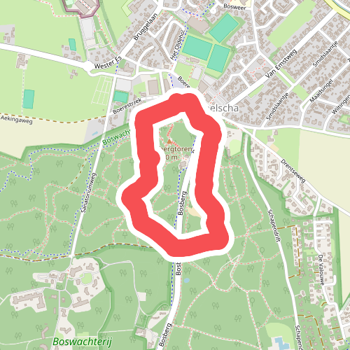 Rolstoelroute Bosbergpad Appelscha