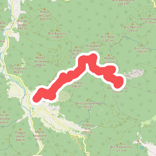Bardineto - Conca dei Carbonari - Bric Agnellino