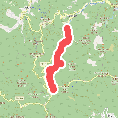 Bormida - Quadrivio SP Melogno