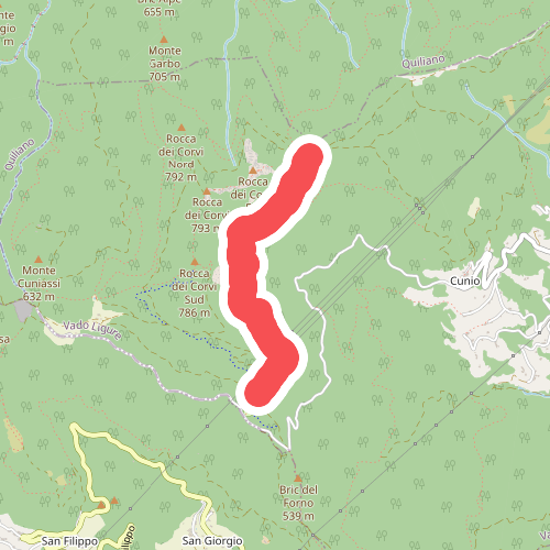 Collegamento est Rocca dei Corvi