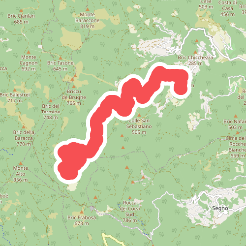 Montagna - Torrente Trexenda - Rocche Bianche
