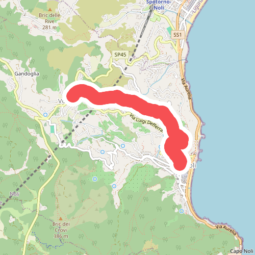 Noli, Castello, Bric Groppino, Voze