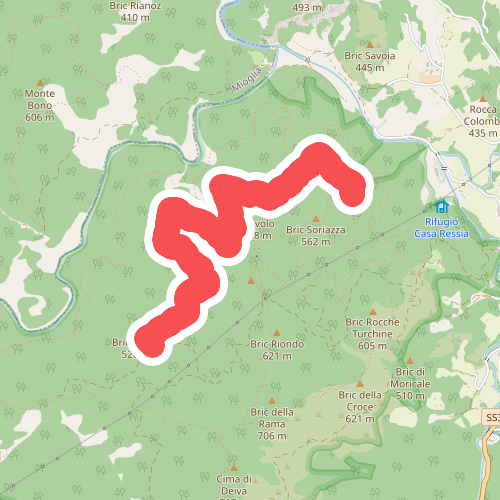 Allacc. Castello Bellavista - Lago dei Gulli - Allacc. Anello Deiva - Pian d'Erro