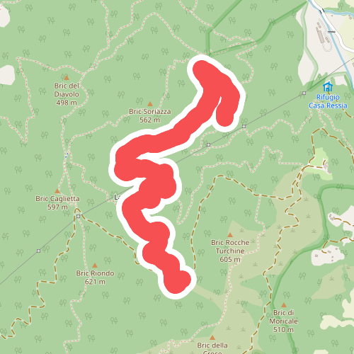 Allacc. Castello Bellavista - Lago dei Gulli - Giumenta - Allacc. Anello Deiva