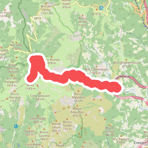 Fabbriche - Sambuco - Monte Reixa