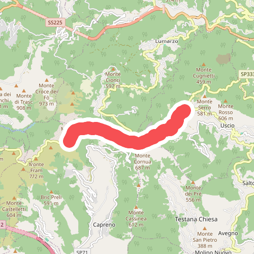 Colle Caprile - Case Cornua - Case Becco (tratto VM)