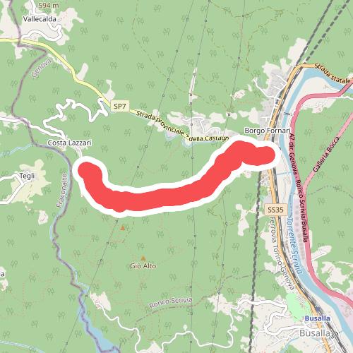 Borgo Fornari - Innesto sentiero 2 Triangoli Gialli