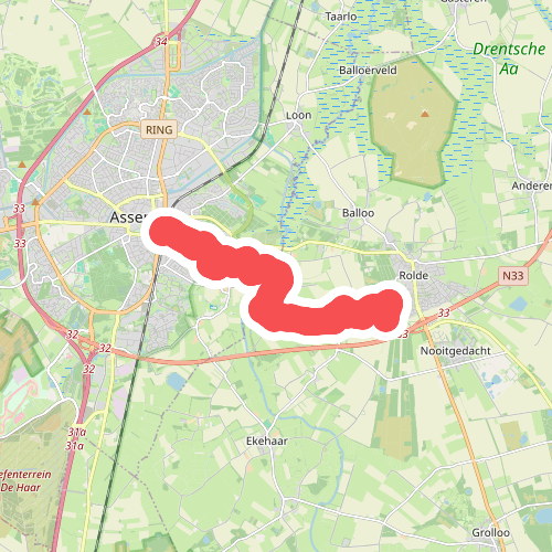 Van Rolde naar Assen