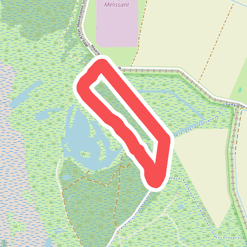 Wandelroute Slikken van Flakkee rood