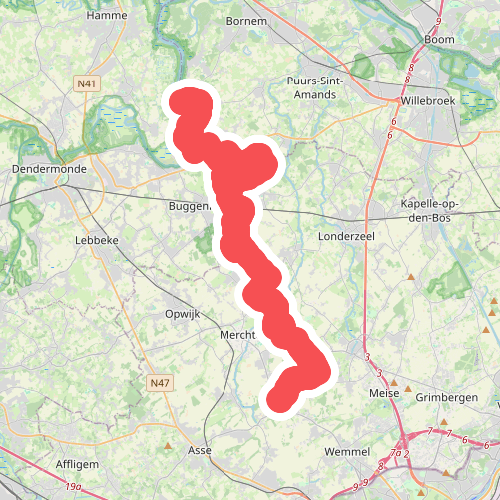 GR 126 Brussegem - Mariekerke