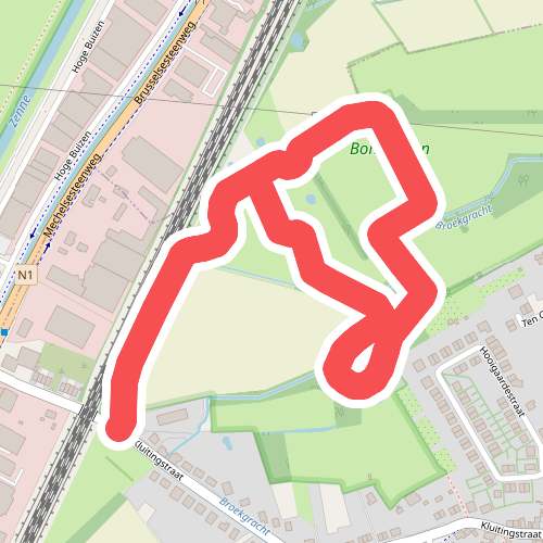 De Bomputten - rode wandelroute 1,5 km