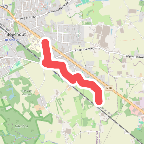 Boshoekpad Verkorting