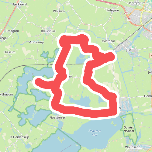 Wandelroute Heeg - Sandfirden - Westhem